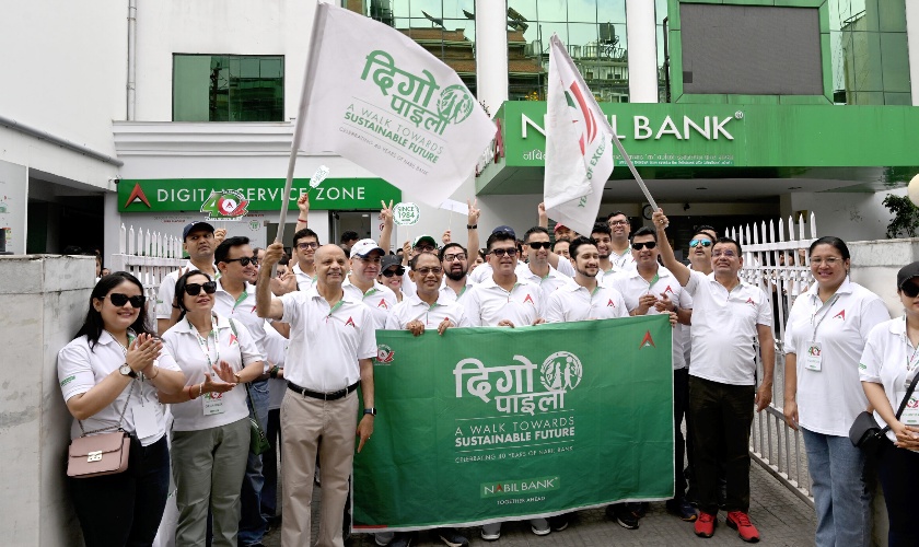 दिगो भविष्यको प्रतिबद्धतासहित ‘नबिल दिगो पाइला’ वाकाथन