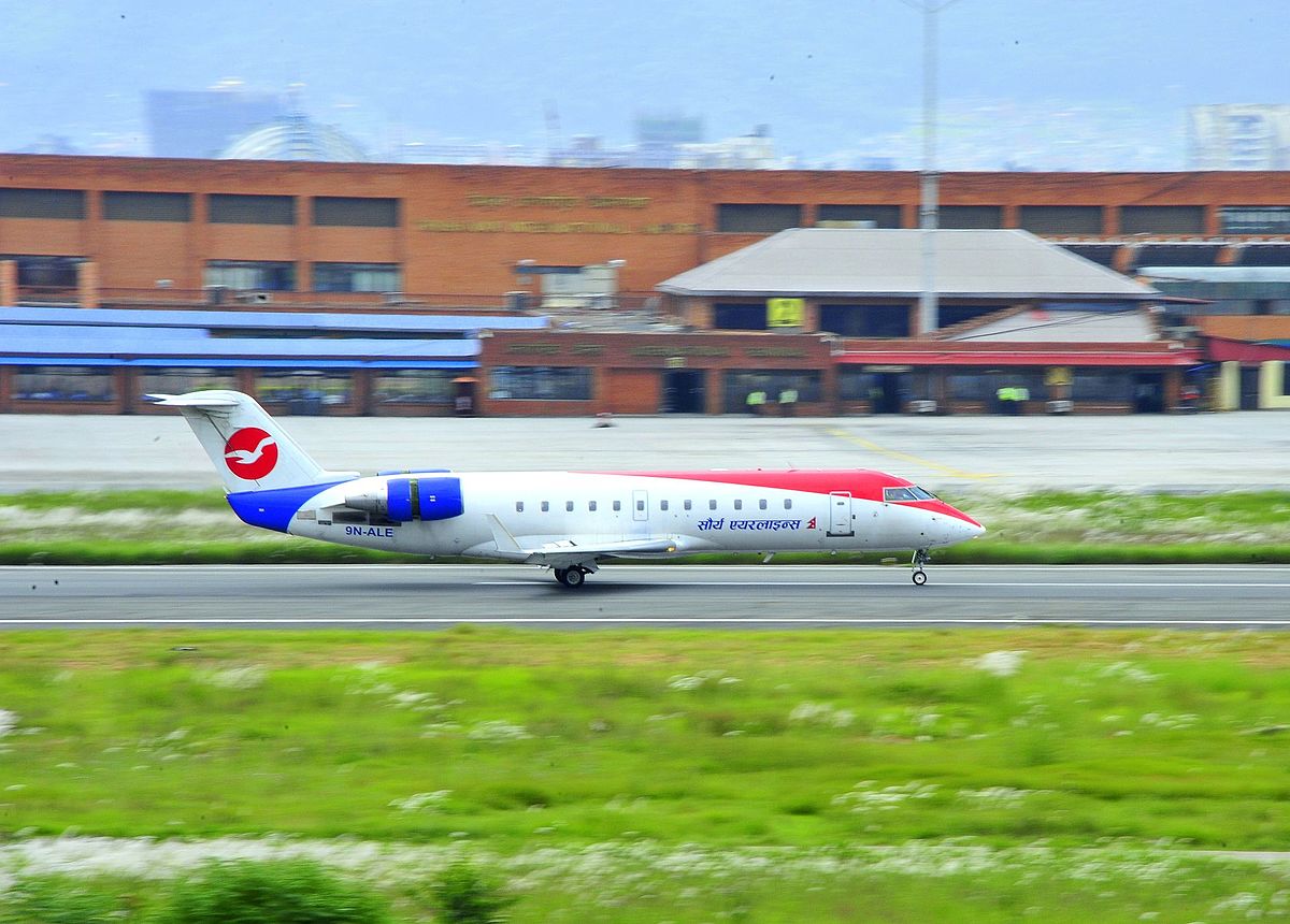 त्रिभुवन अन्तर्राष्ट्रिय विमानस्थलमा सौर्यको जहाज दुर्घटना