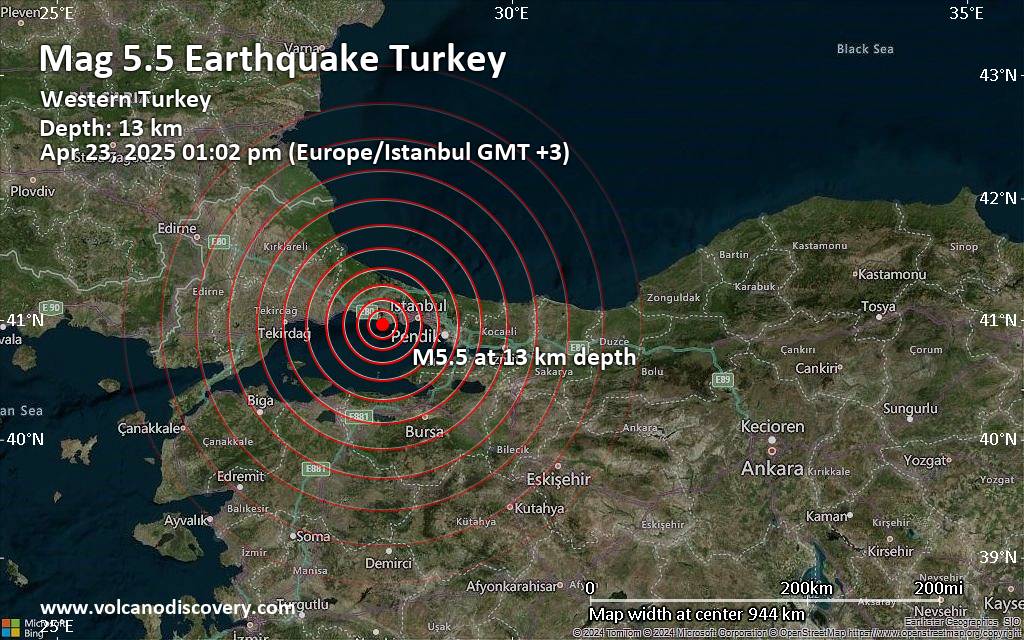 टर्कीमा फेरि शक्तिशाली भूकम्प, जनजीवन आतंकित